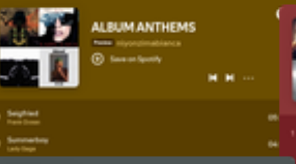 ALBUM ANTHEMS playlist