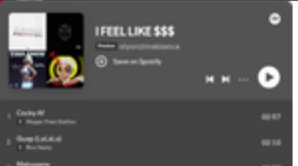 I FEEL LIKE $$$ playlist