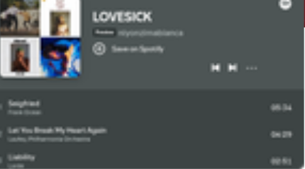 LOVESICK playlist