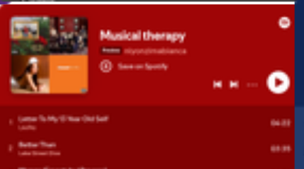 Musical therapy playlist