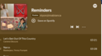 Reminders playlist