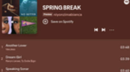 SPRING BREAK playlist